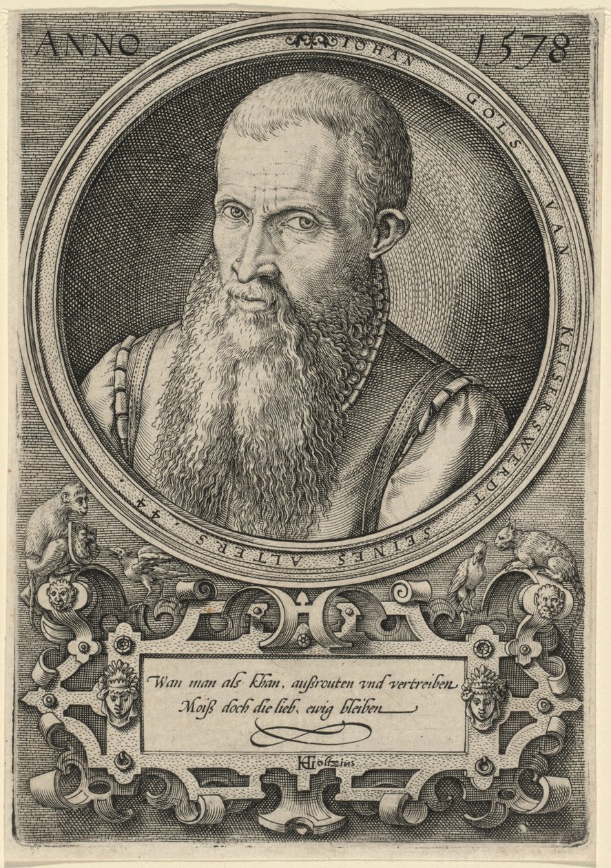 Johan Gols [Kunstnerens far] af Hendrick Goltzius