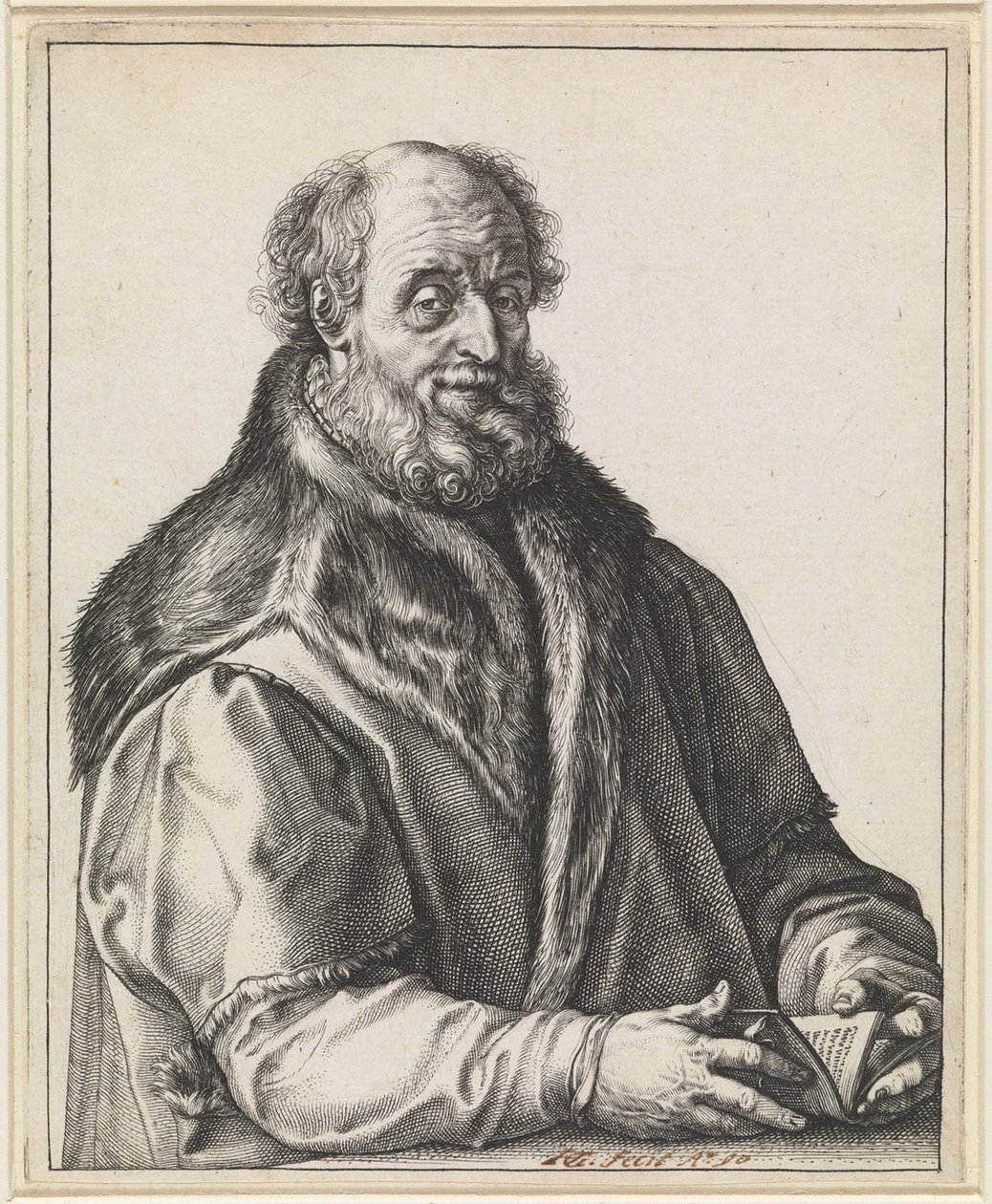 Johannes Zurenus (1517–1591) af Hendrick Goltzius
