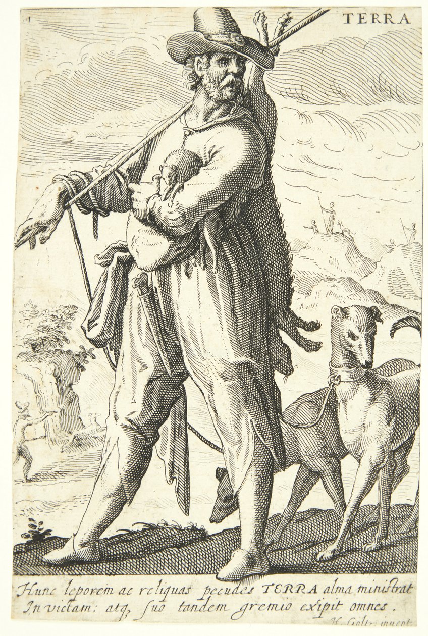 Jorden (Terra) af Hendrick Goltzius