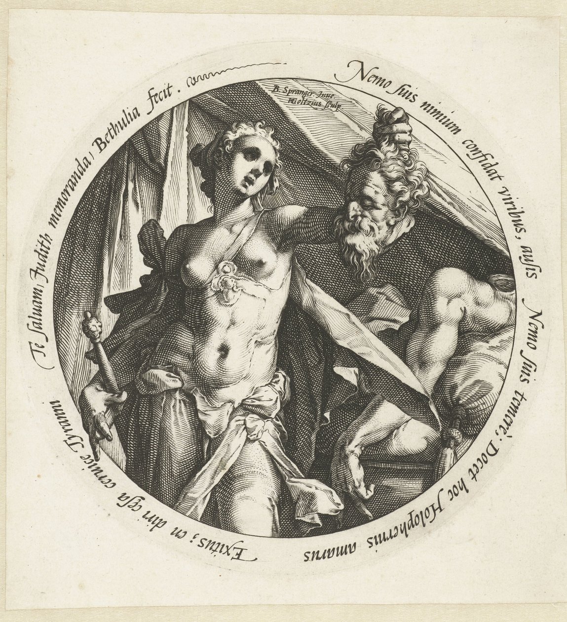 Judith med hovedet af Holofernes af Hendrick Goltzius