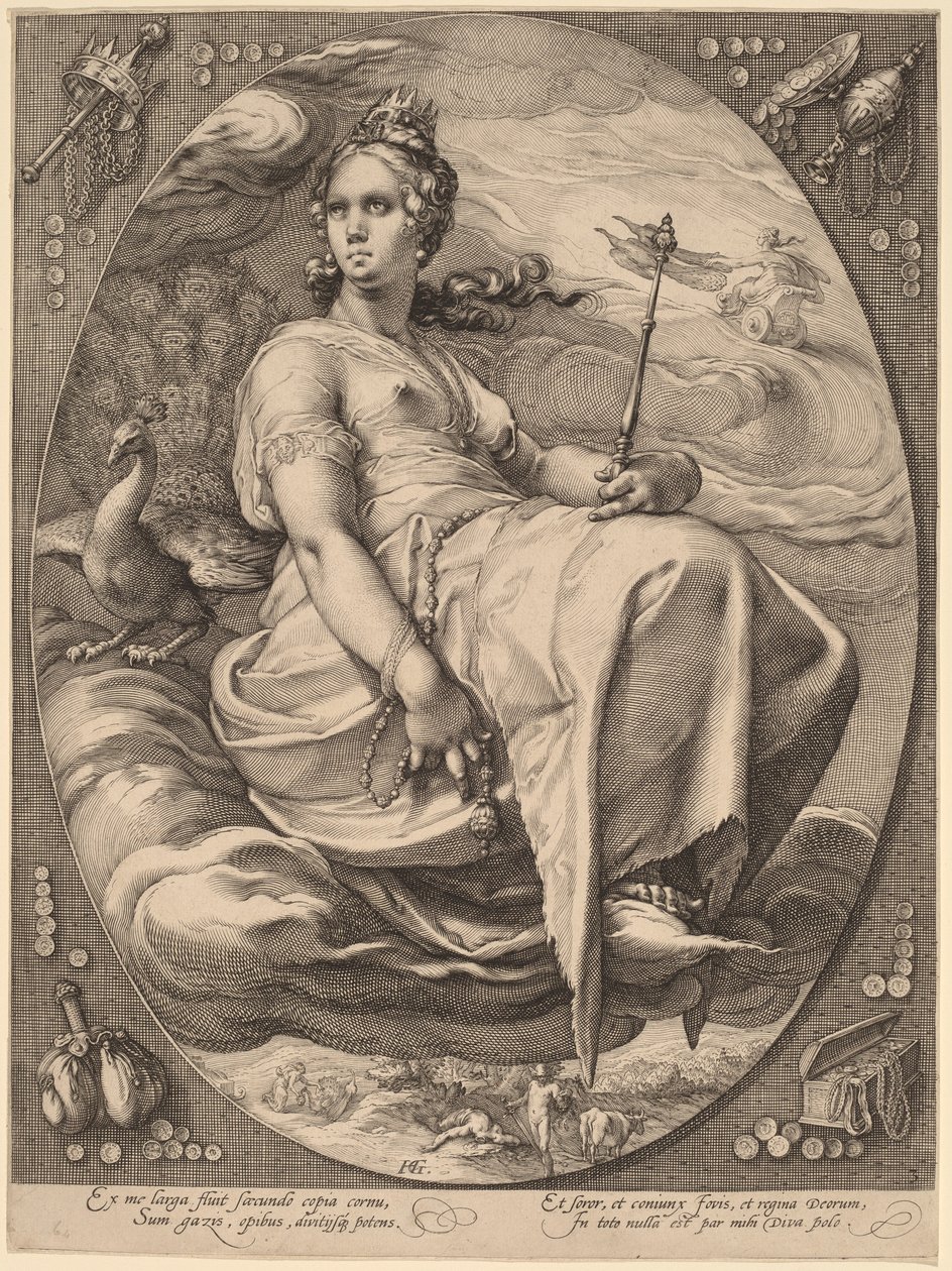 Juno af Hendrick Goltzius