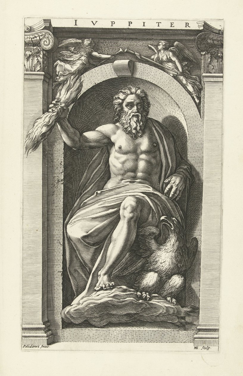 Jupiter Jupiter (titel på objekt) Otte klassiske guder (serietitel) af Hendrick Goltzius