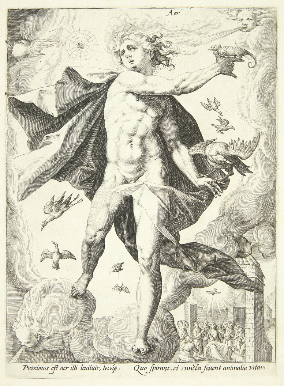 Luft (Aer) af Hendrick Goltzius