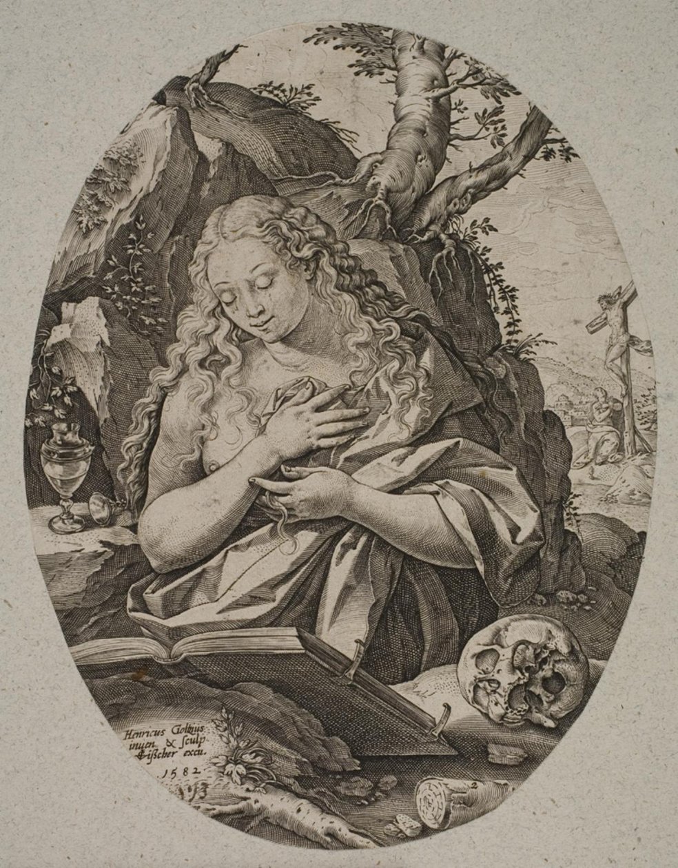 Maria Magdalene af Hendrick Goltzius