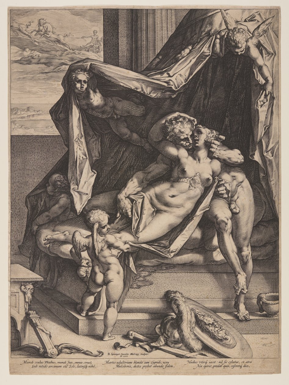 Mars og Venus af Hendrick Goltzius