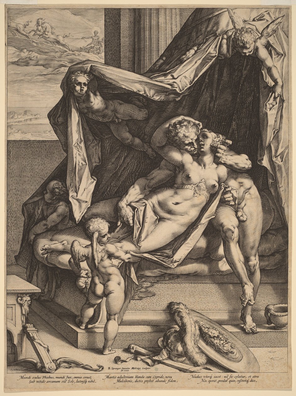 Mars og Venus af Hendrick Goltzius