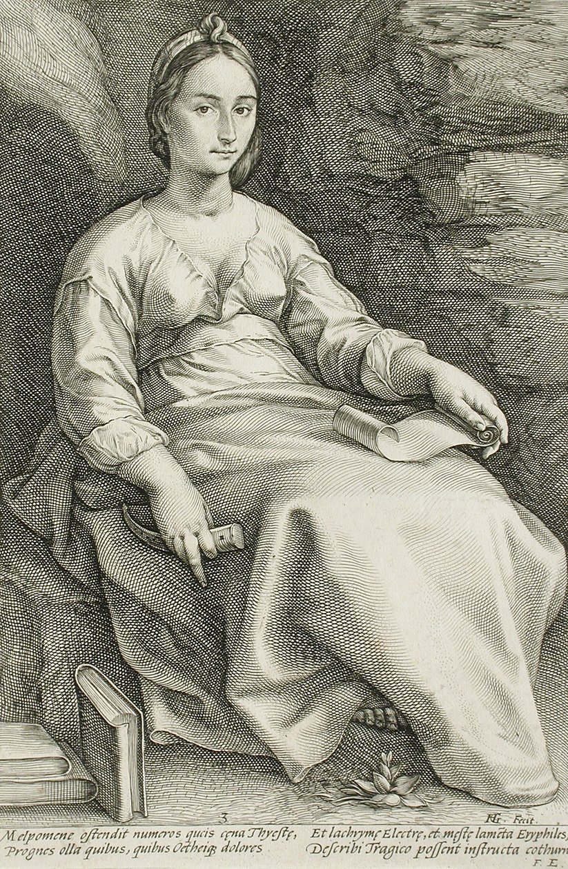 Melpomene af Hendrick Goltzius