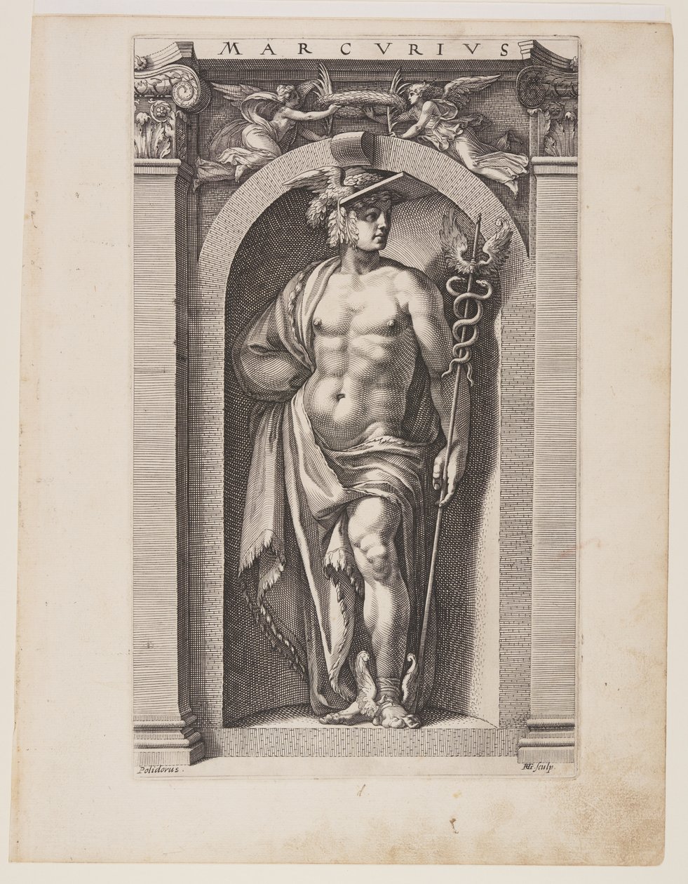 Mercurius, fra Otte hedenske guder af Hendrick Goltzius
