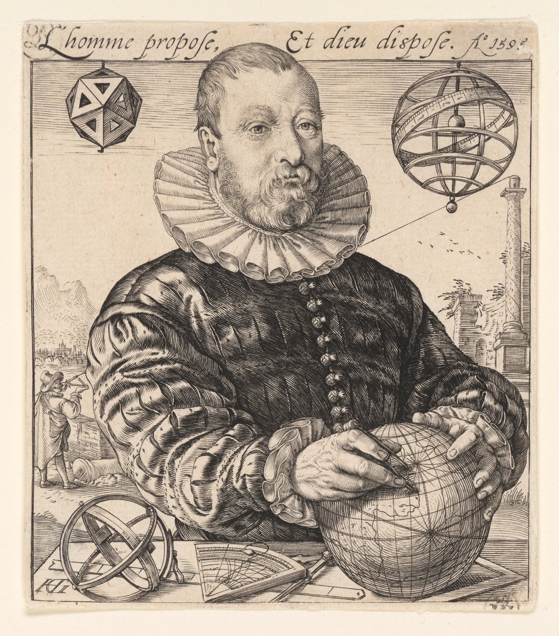 Nicolaus Petri fra Deventer af Hendrick Goltzius