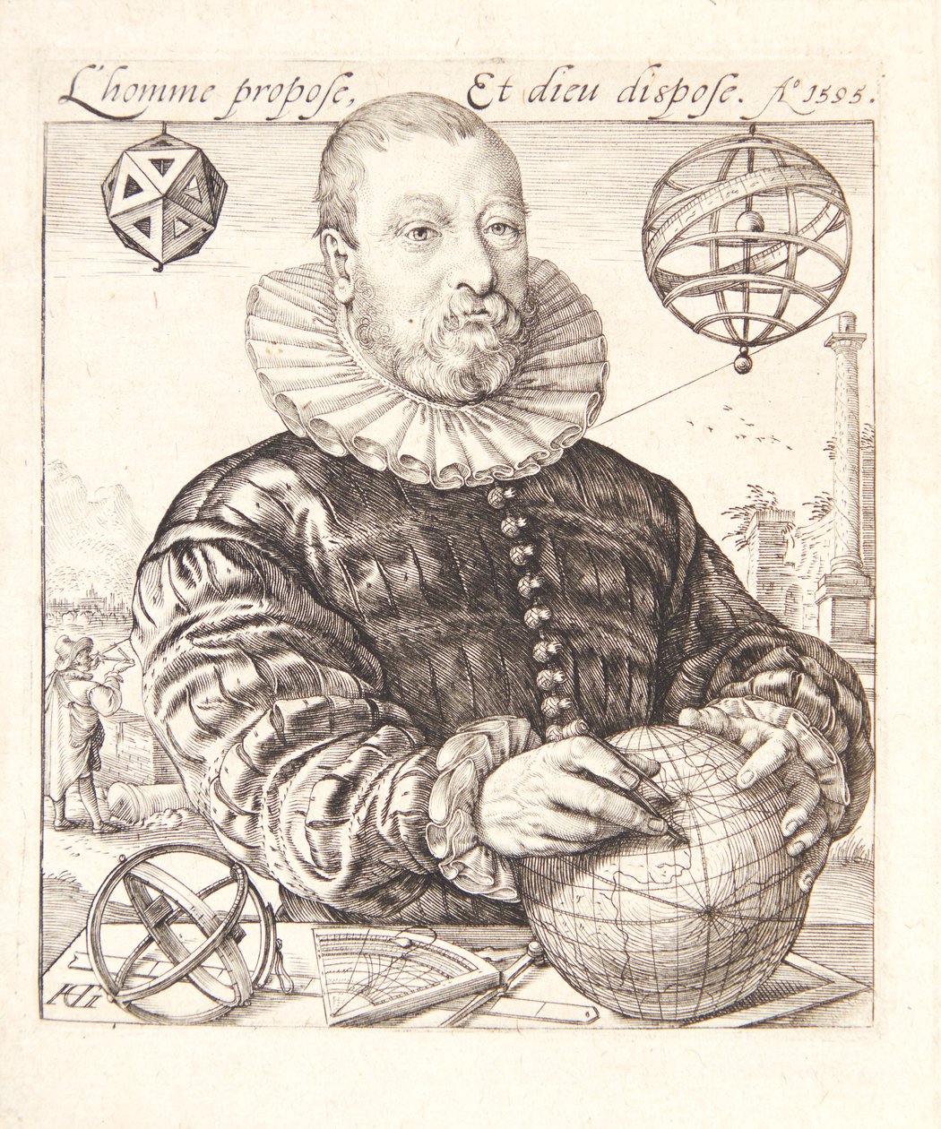 Nicolaus Petri van Deventer af Hendrick Goltzius