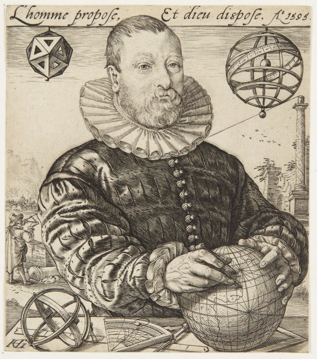 Nicolaus Petri van Deventer af Hendrick Goltzius
