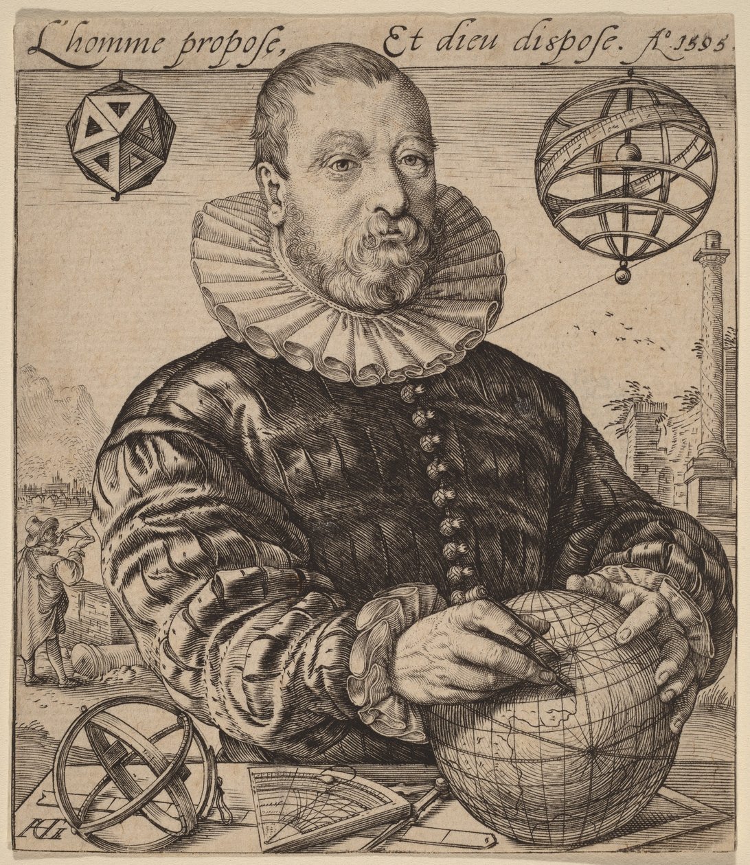 Nicolaus Petri van Deventer af Hendrick Goltzius