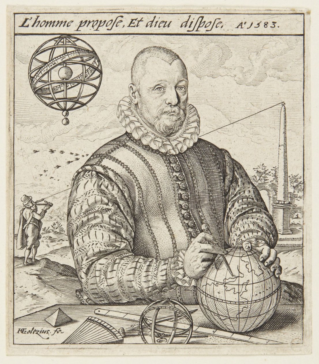 Nicolaus Petri van Deventer af Hendrick Goltzius