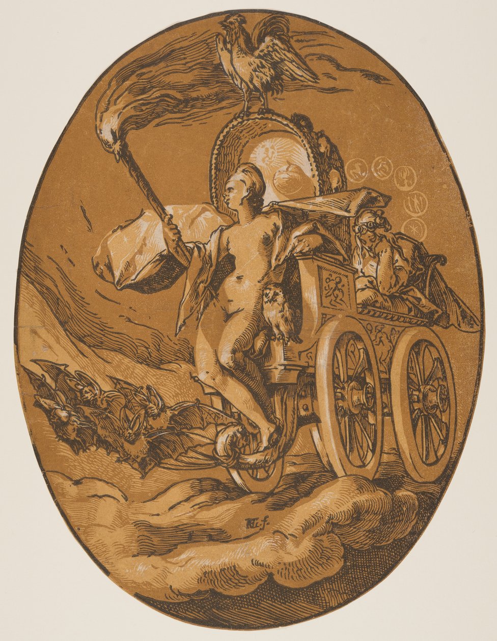 Nox, fra The Deities af Hendrick Goltzius