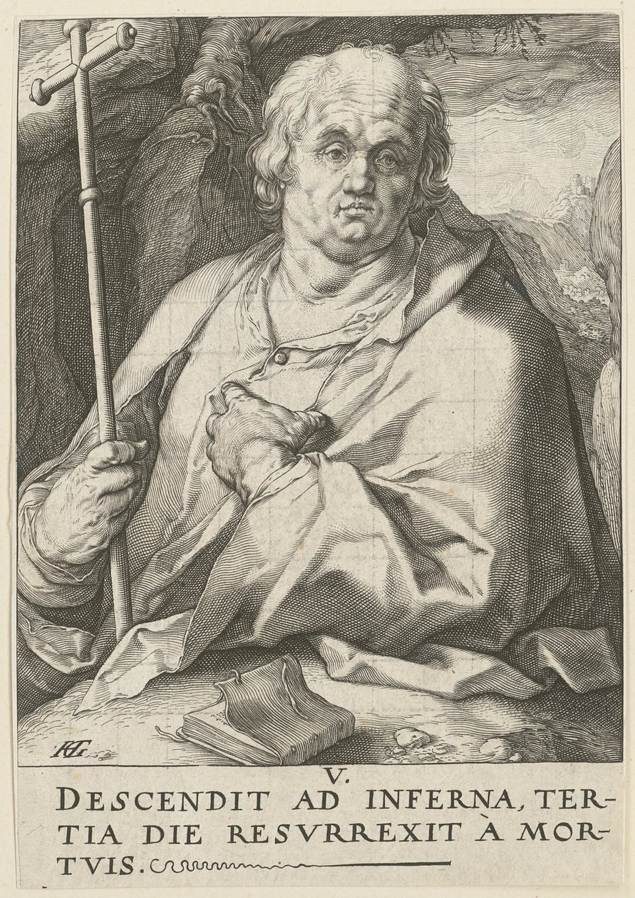 Philippus, ark 5 i serien »Kristus, de tolv apostle og Paulus« af Hendrick Goltzius