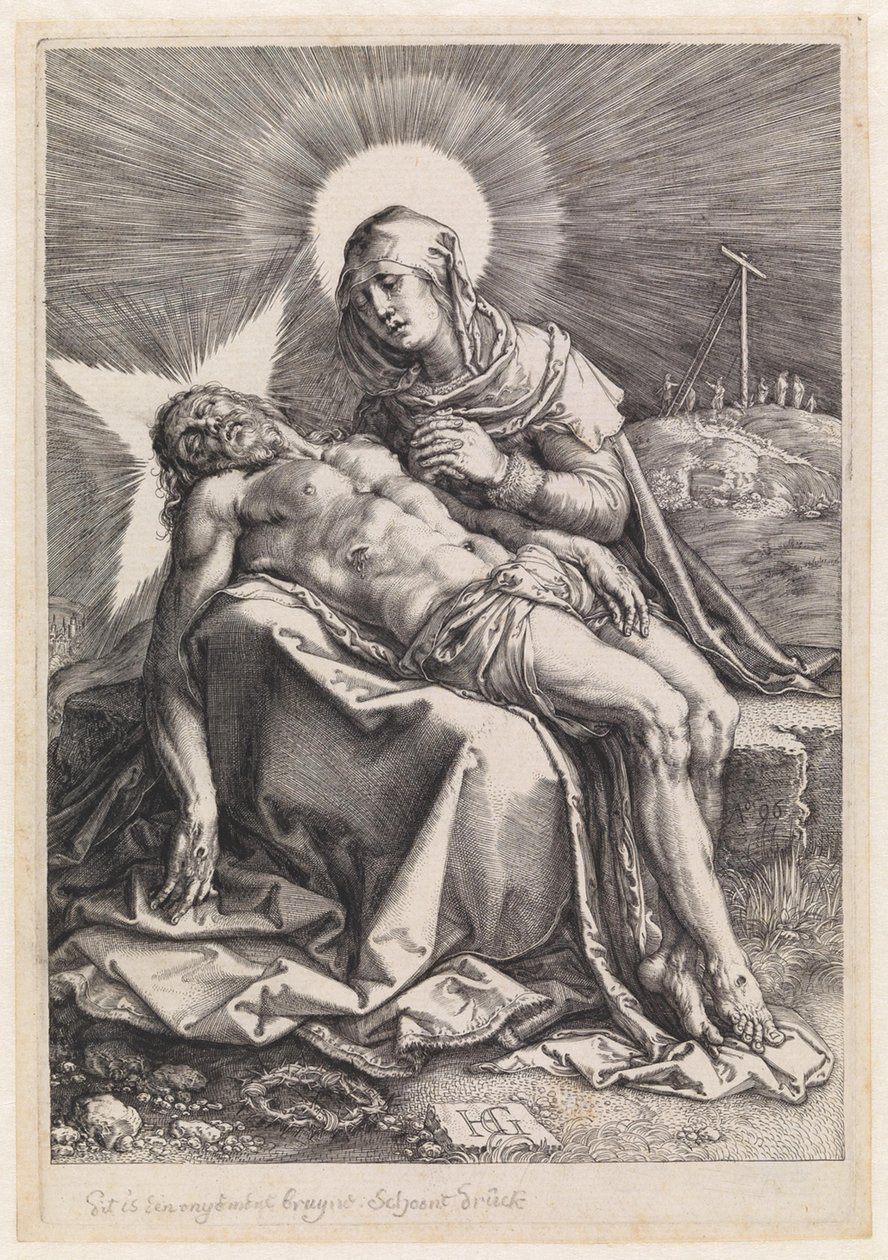 Pietà af Hendrick Goltzius