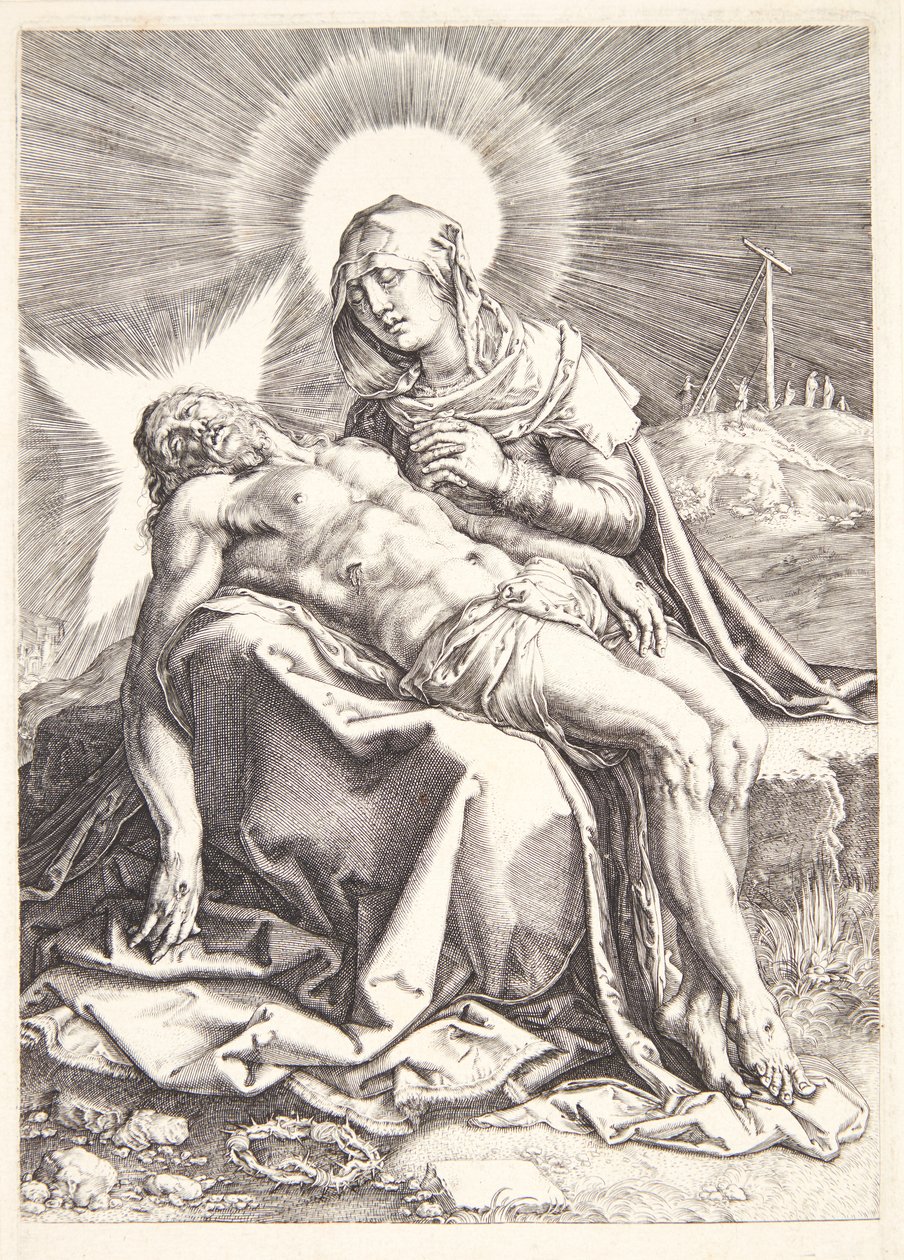 Pietà af Hendrick Goltzius