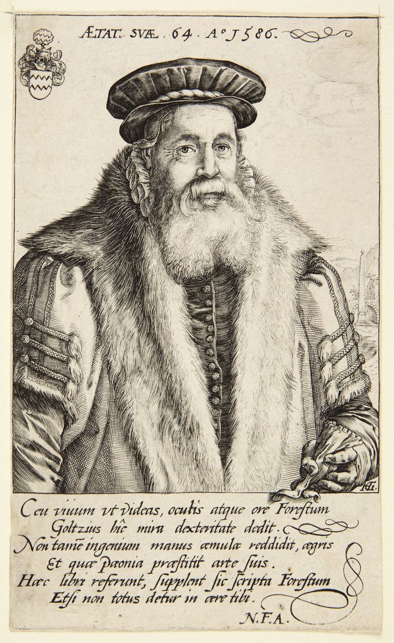 Pieter van Foreest af Hendrick Goltzius