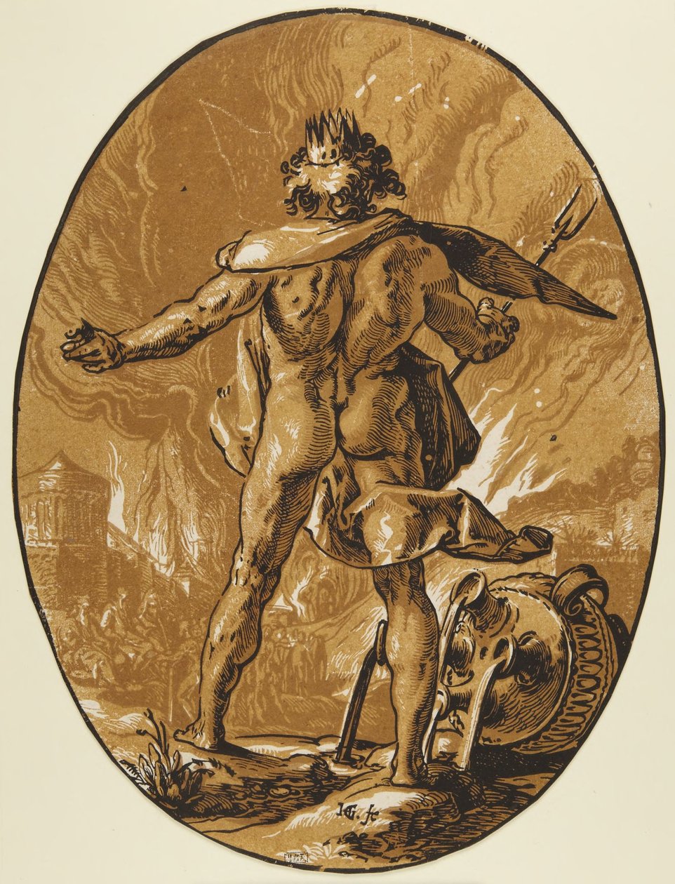 Pluto af Hendrick Goltzius