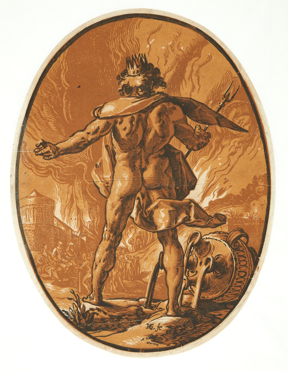 Pluto af Hendrick Goltzius