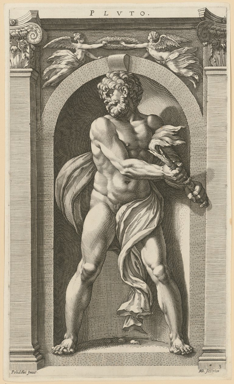 Pluto, ark 3 i serien »Otte antikke guddomme« af Hendrick Goltzius