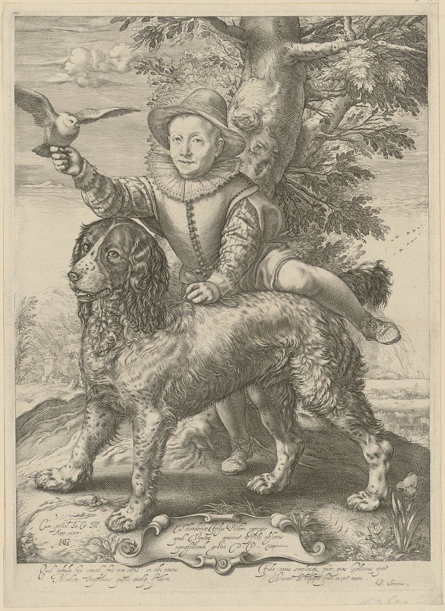 Portræt af Frederik de Vries af Hendrick Goltzius