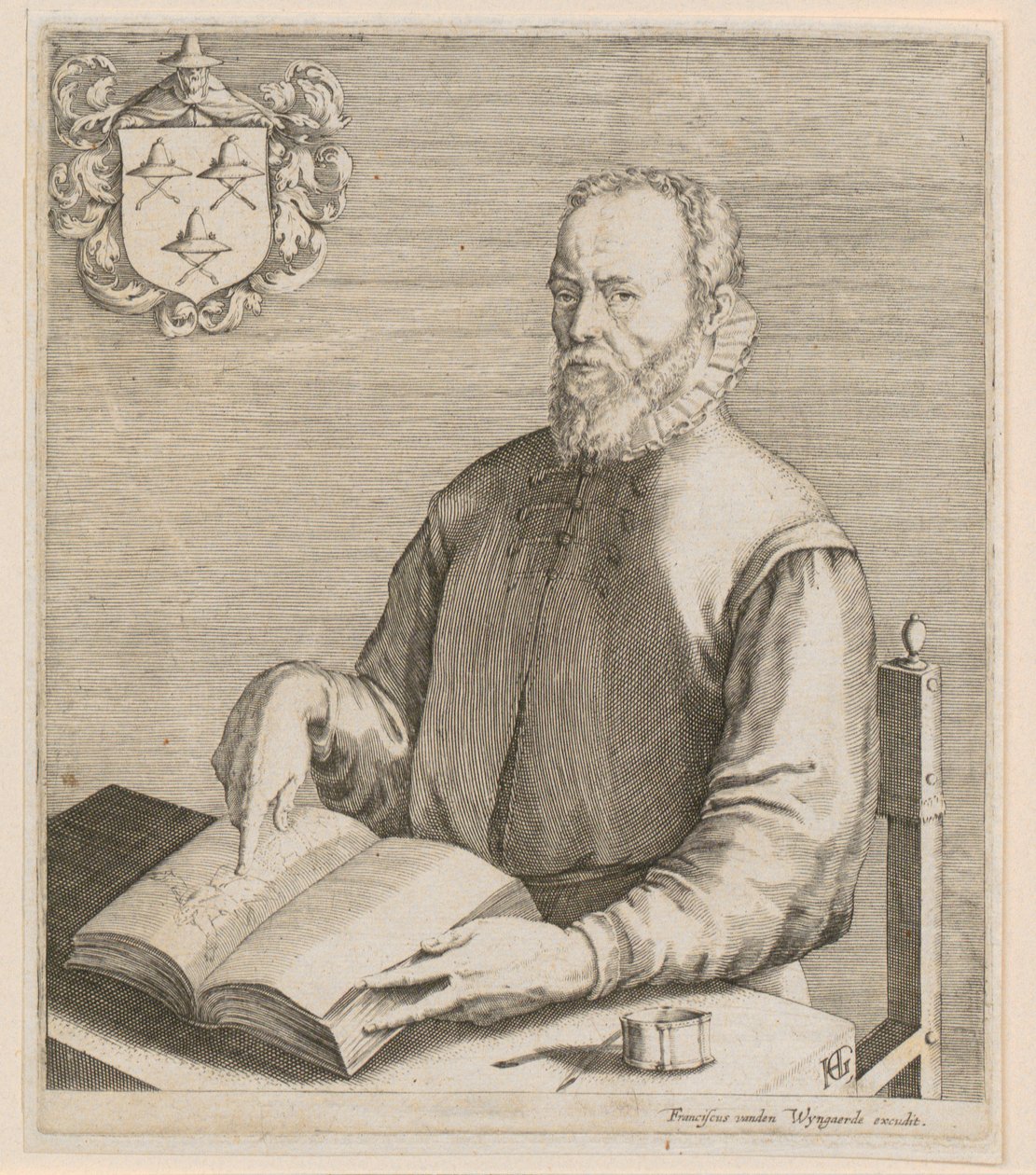 Portræt af Gerard de Jode af Hendrick Goltzius