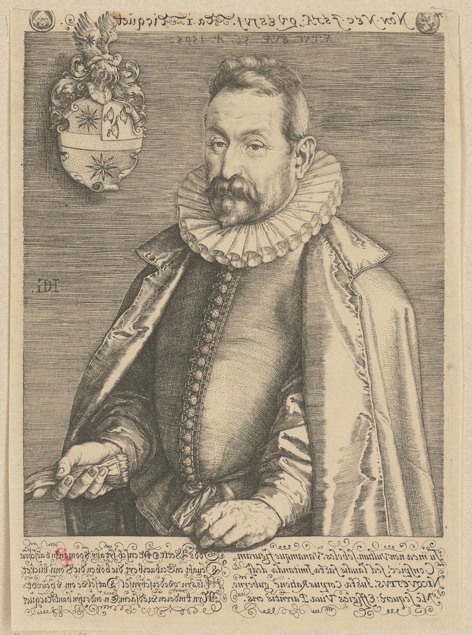 Portræt af Jan Nicquet af Hendrick Goltzius