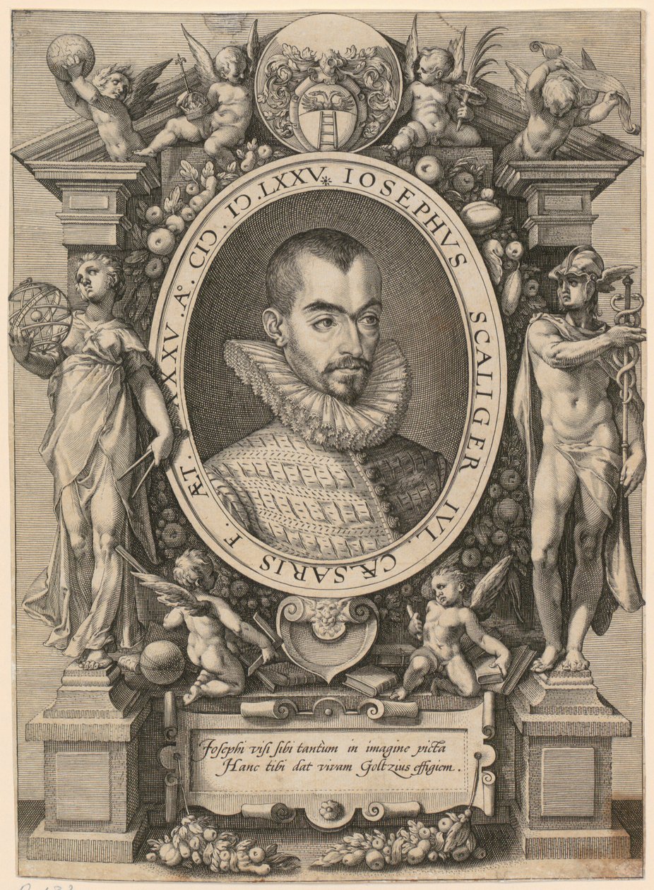 Portræt af Josephus Justus Scaliger af Hendrick Goltzius