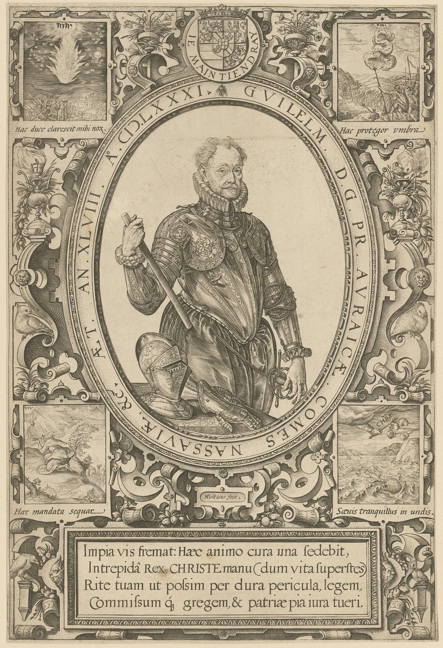Portræt af Vilhelm I af Oranien af Hendrick Goltzius