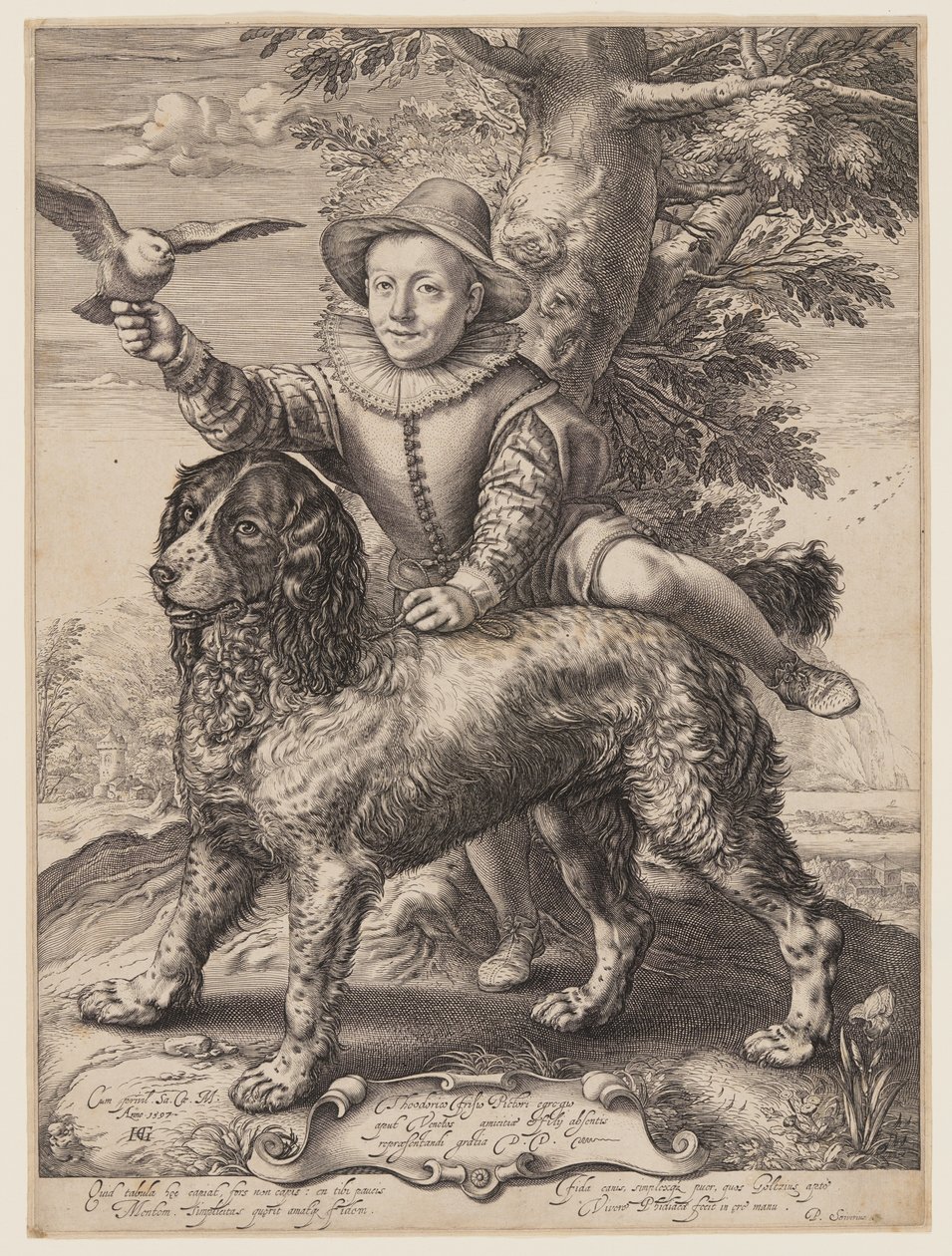 Portræt af Frederik de Vries af Hendrick Goltzius