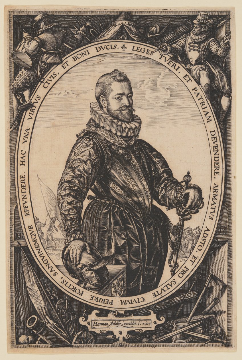 Portræt af Jacques de la Faille af Hendrick Goltzius