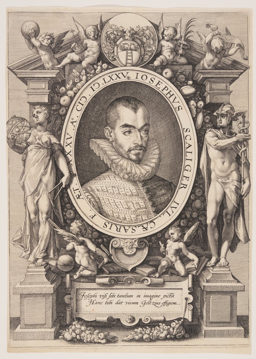 Portræt af Josephus Justus Scaliger af Hendrick Goltzius
