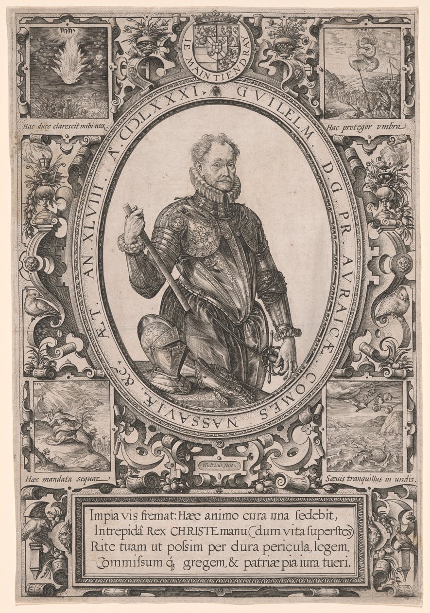 Portræt af Vilhelm af Oranien af Hendrick Goltzius