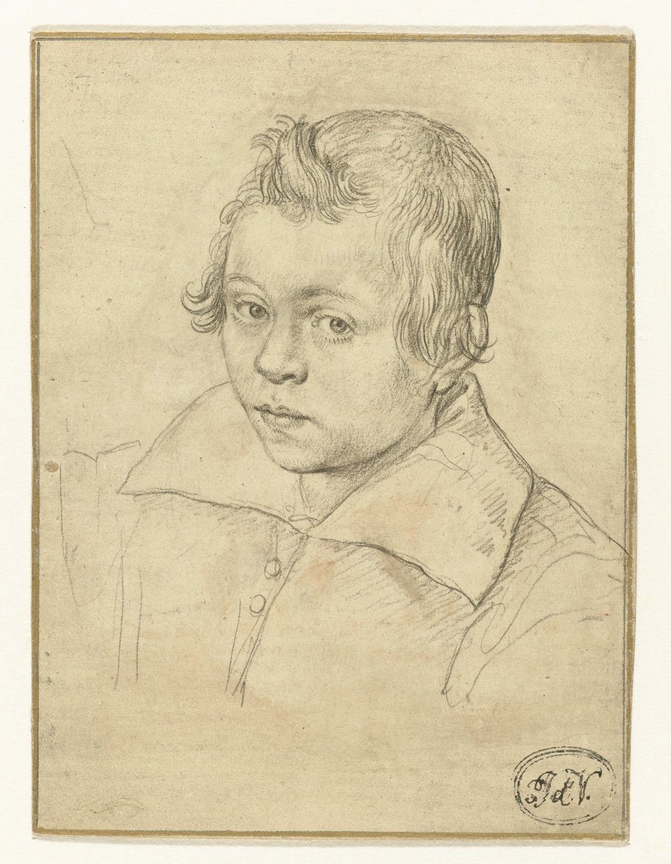 Portræt af Christiaen Rodenburg () af Hendrick Goltzius