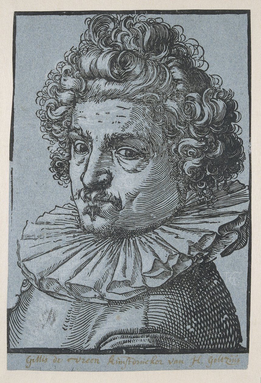 Portræt af Gillis van Breen af Hendrick Goltzius