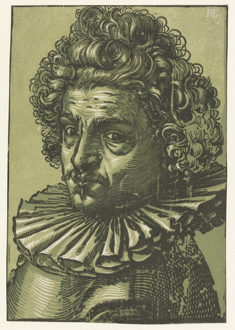 Portræt af Gillis van Breen af Hendrick Goltzius
