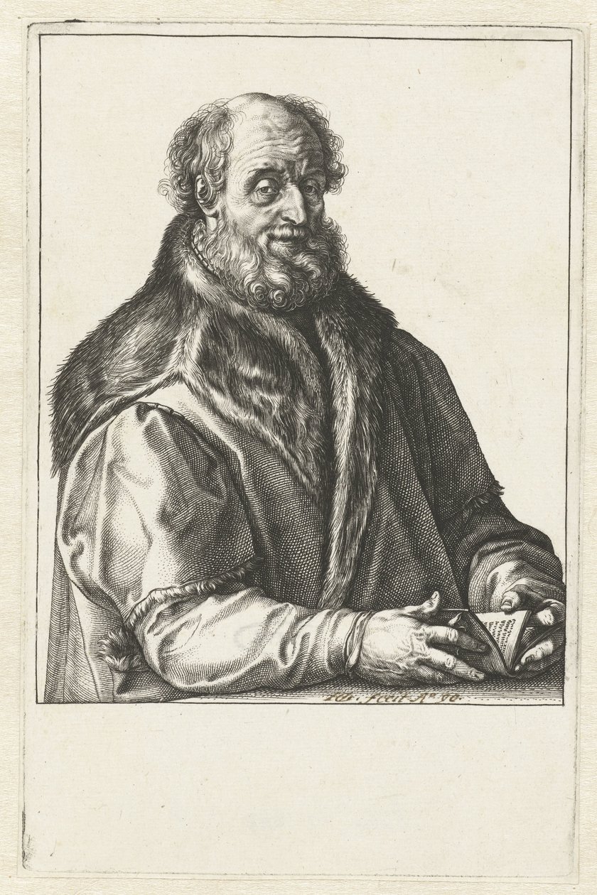 Portræt af Jan van Suren af Hendrick Goltzius