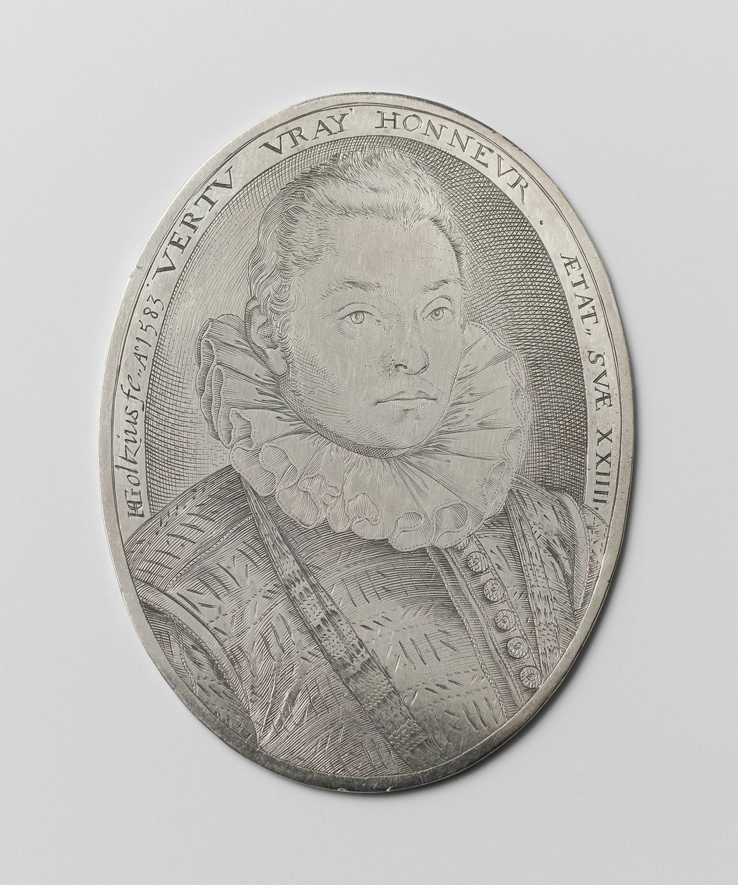 Portræt af en 24-årig mand af Hendrick Goltzius