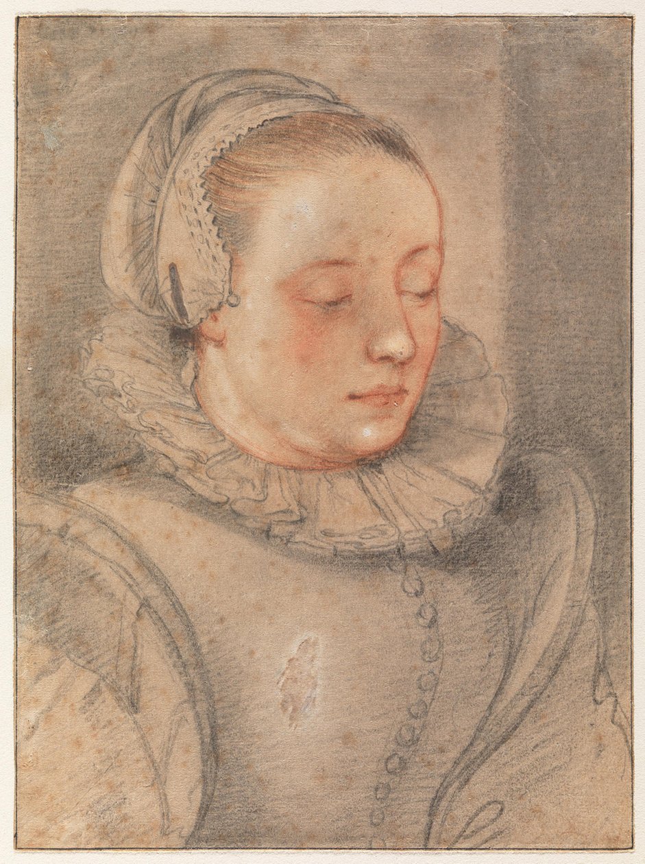 Portræt af en ung kvinde af Hendrick Goltzius