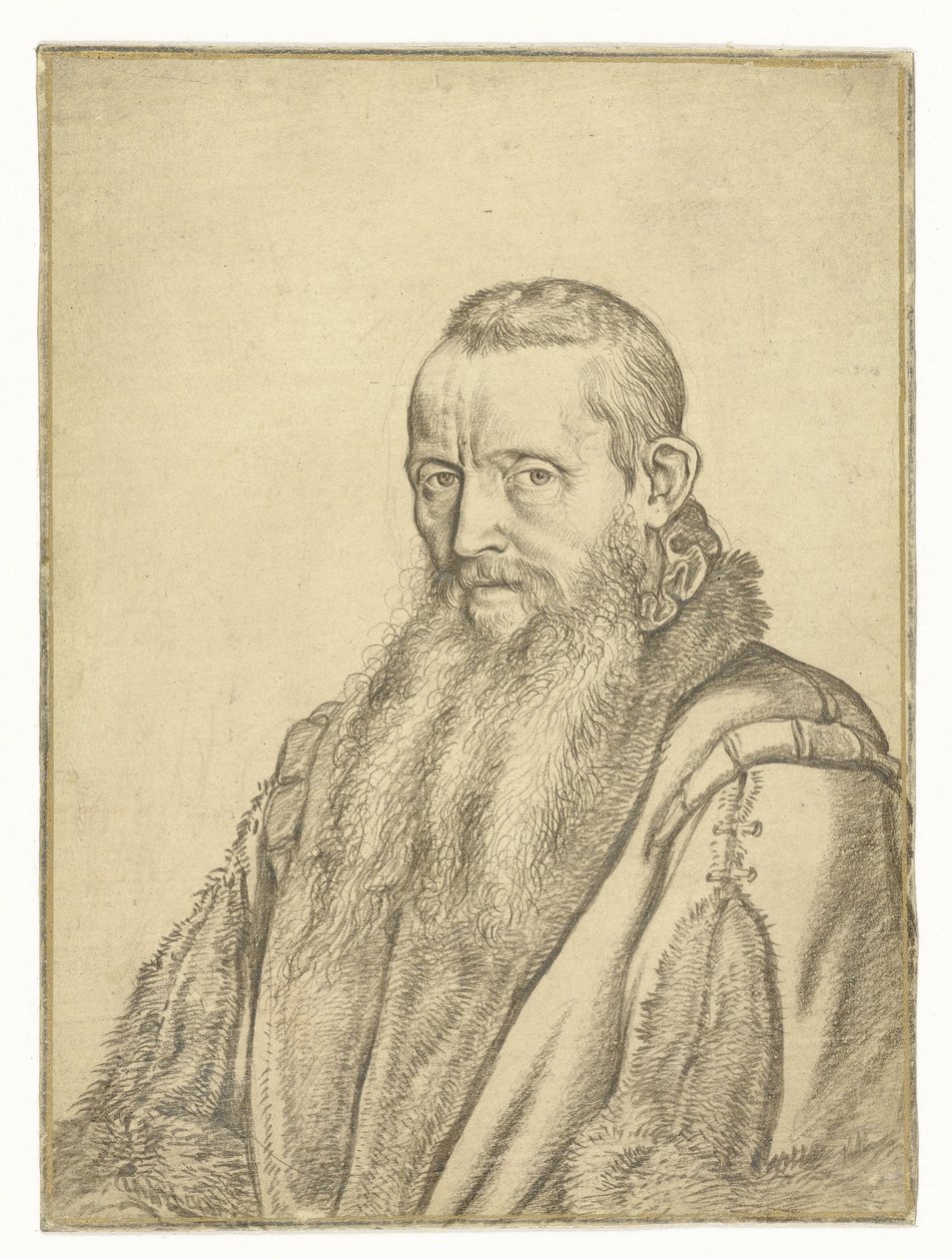 Portræt af en teolog af Hendrick Goltzius