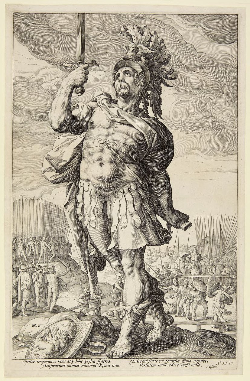 Publius Horatius af Hendrick Goltzius