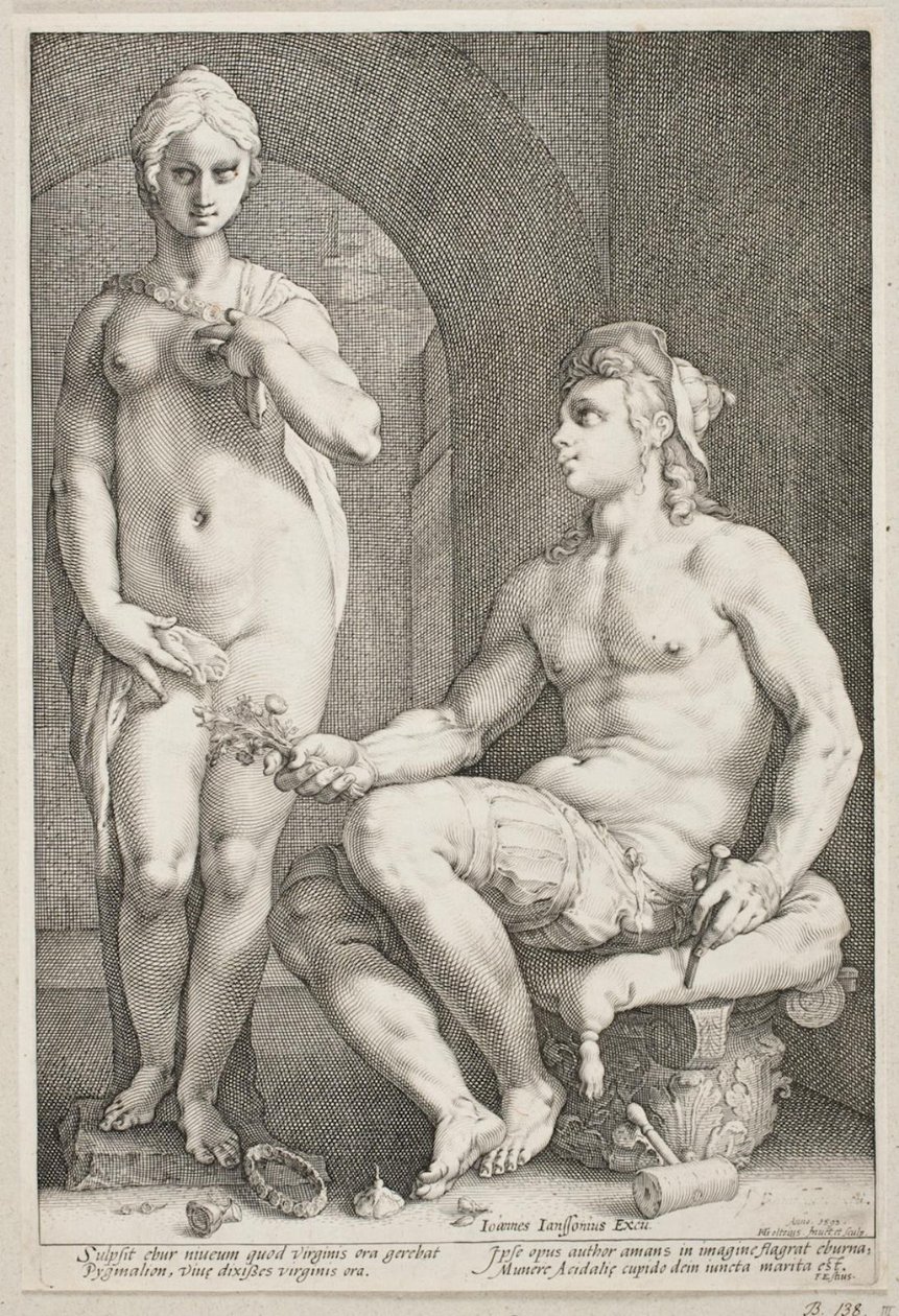 Pygmalion og Galatea af Hendrick Goltzius
