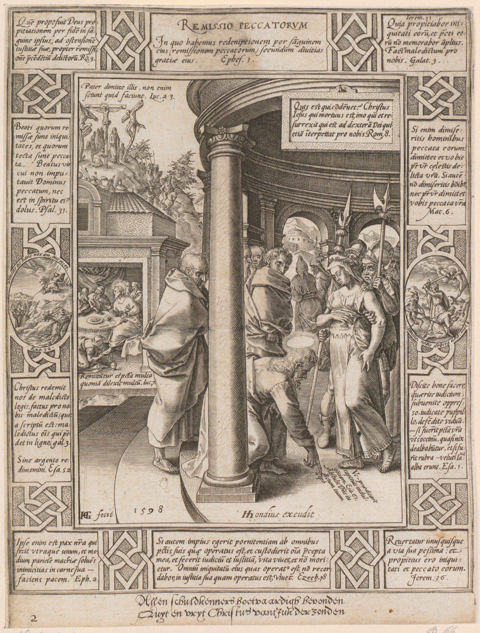 Remissio Peccatorum, ark 2 i serien »Allegorier over den kristne tro« af Hendrick Goltzius