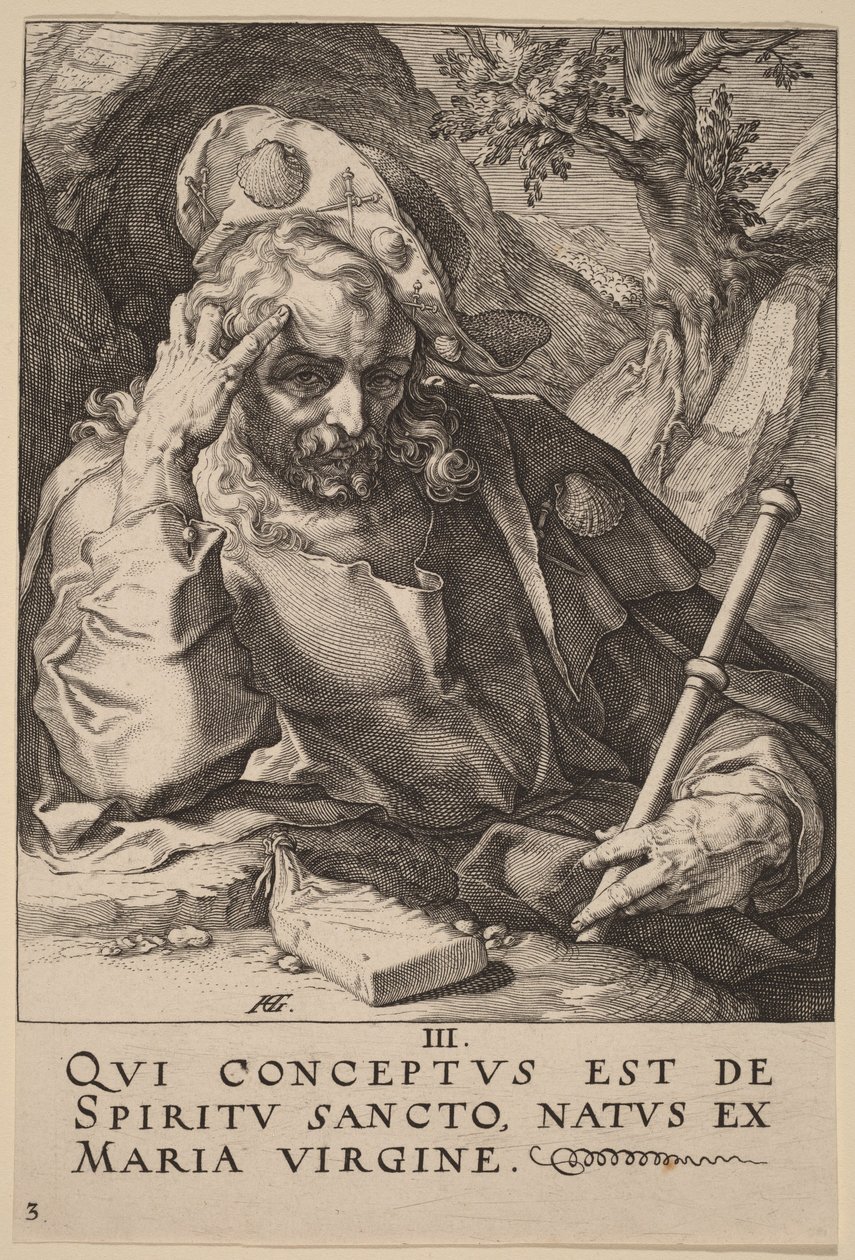 Saint James Major af Hendrick Goltzius