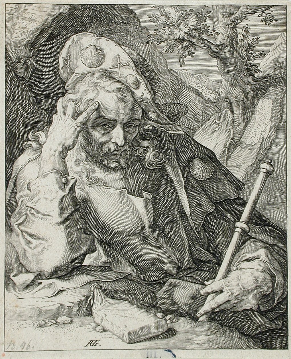 Den hellige Jakob den Ældre af Hendrick Goltzius
