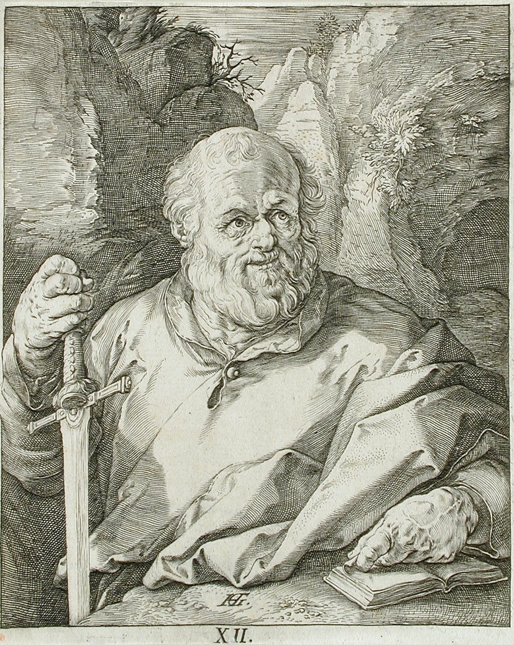 Sankt Mathias af Hendrick Goltzius