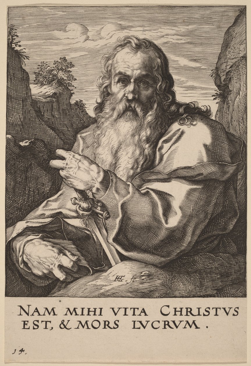 Saint Paul af Hendrick Goltzius