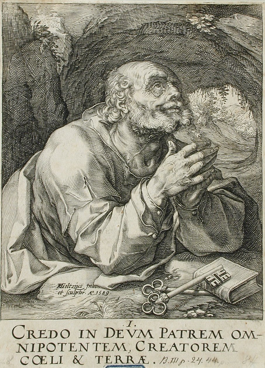 Saint Peter af Hendrick Goltzius