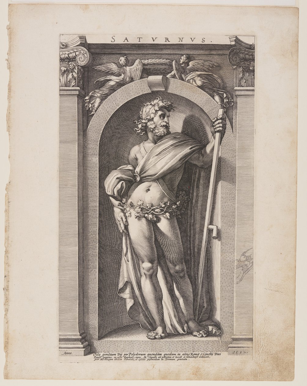 Saturnus (Saturn), fra Otte hedenske guder af Hendrick Goltzius